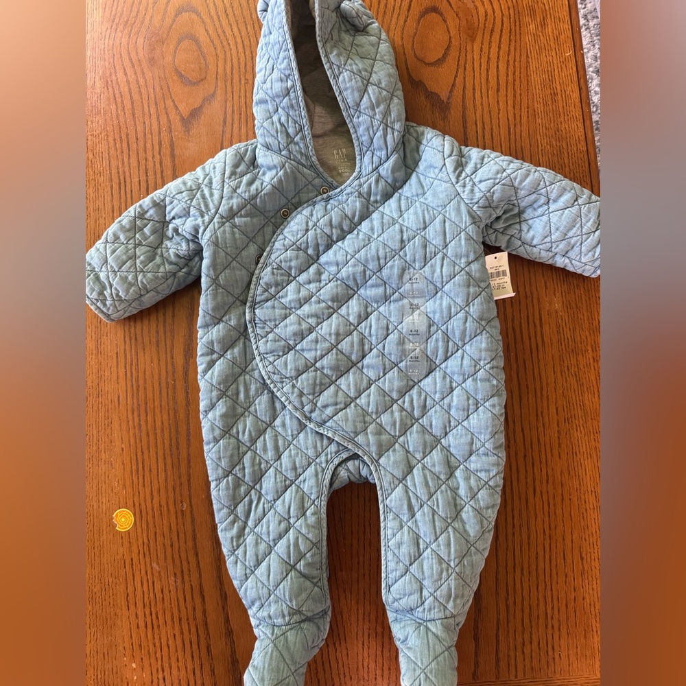 GAP - 100% cotton Blue Hooded suit